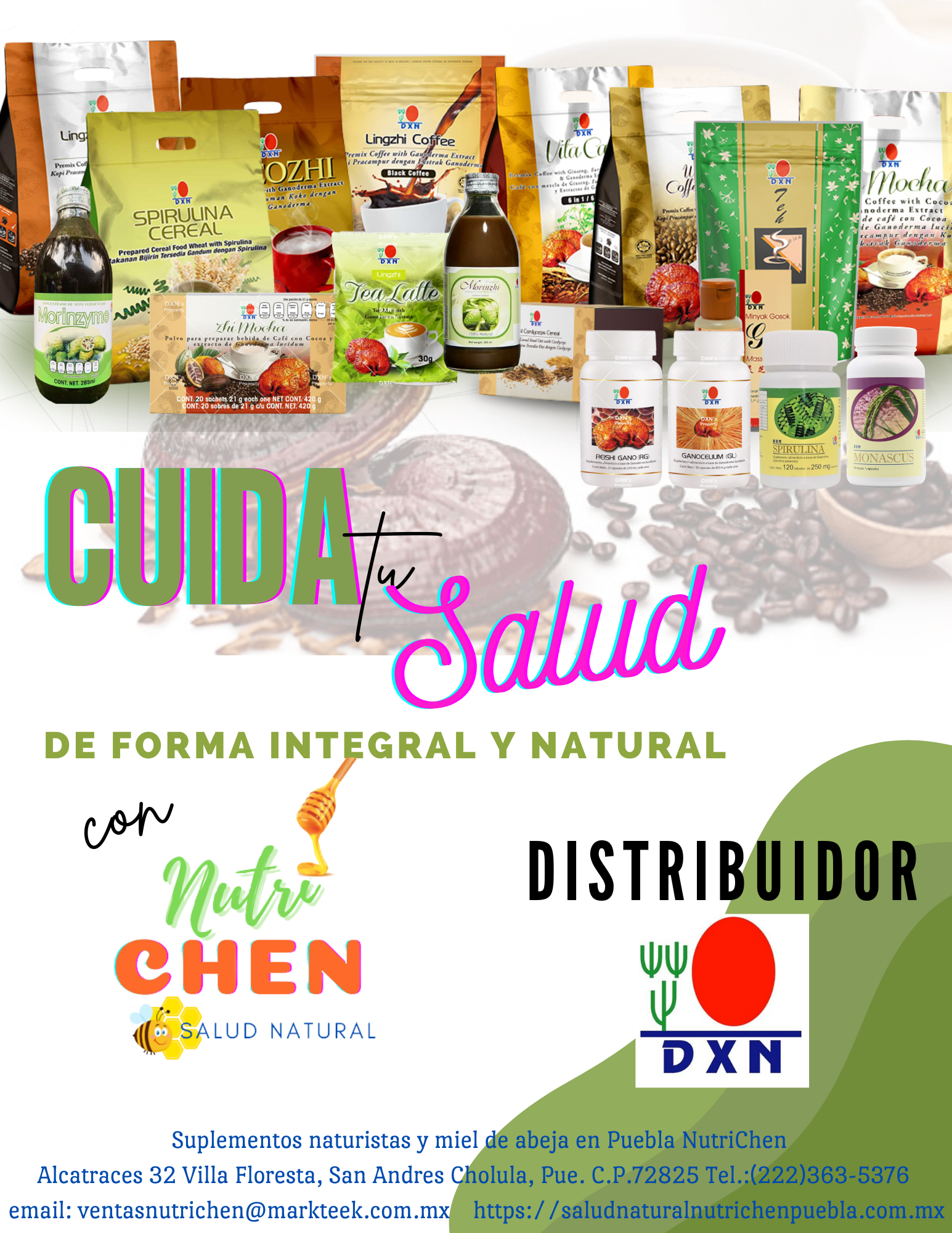 Distribuidor autorizado DXN en Puebla